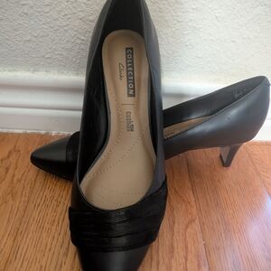 Clarks Elegant Black Heels for Women